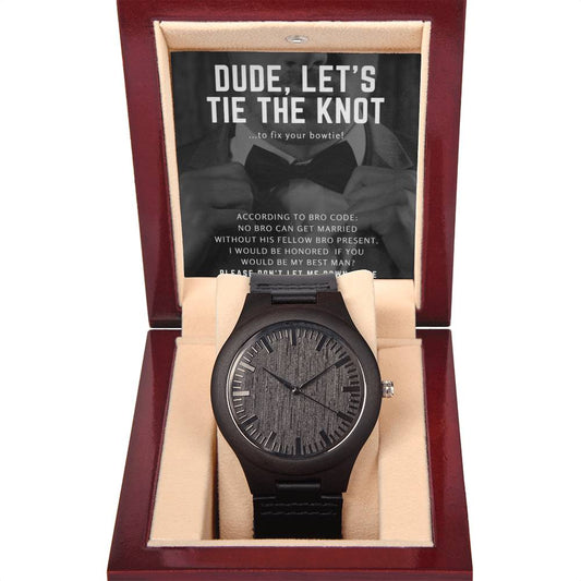 Let's Tie the Knot - Wooden Watch