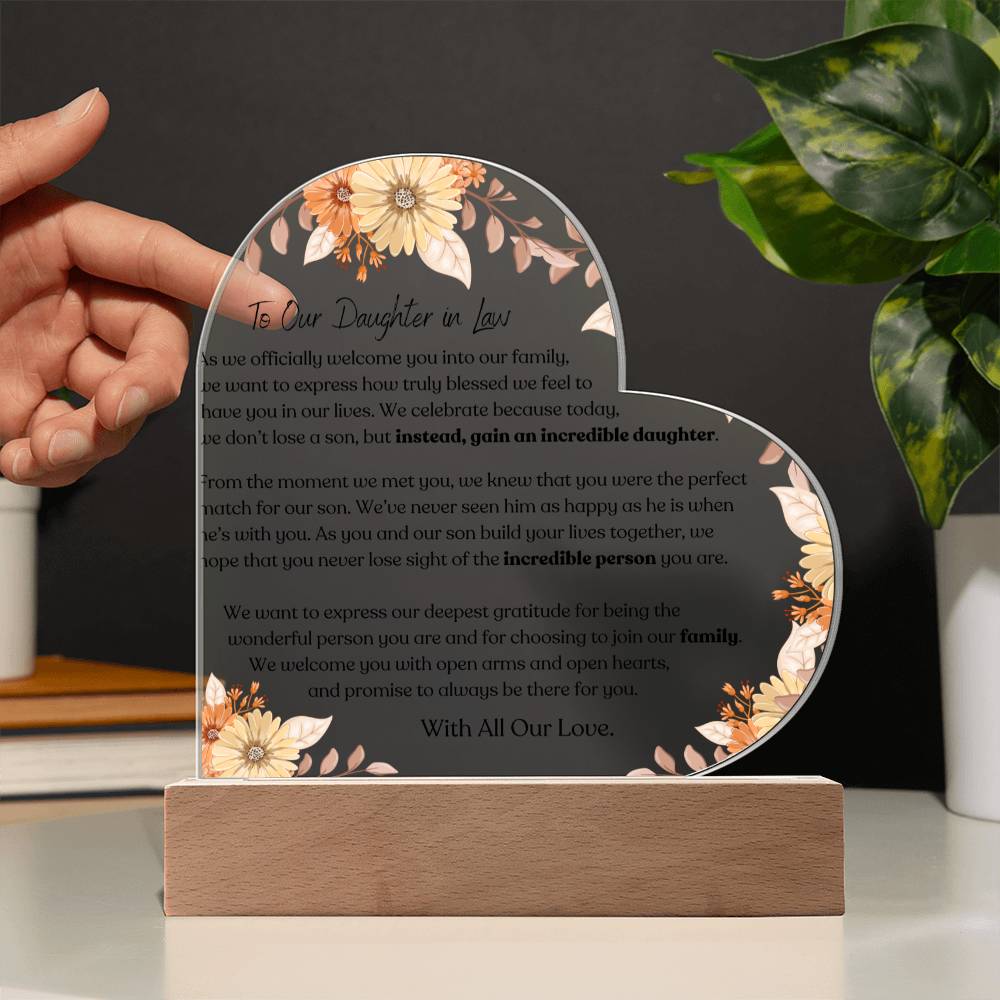 To Our Daughter In Law