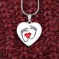 Engravable Baby Footprints & Heart, Heart