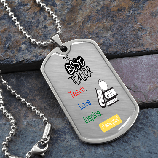 Best Teacher, Dog Tag