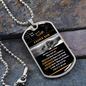 To My Son, Dog Tag