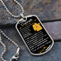 To My Soulmate, Dog Tag