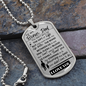 To My Bonus Dad, Dog Tag