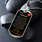 To My Soulmate, Dog Tag