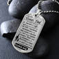 To My Bonus Dad, Dog Tag