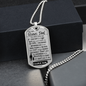 To My Bonus Dad, Dog Tag
