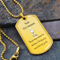 Happy First Communion, Dog tag