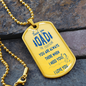 Thank You Dad For Everything, Dog Tag