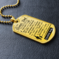 To My Bonus Dad, Dog Tag