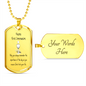 Happy First Communion, Dog tag