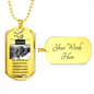 To My Son, Dog Tag