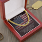 To My Brave Soldier - American Flag Bricks, Cuban Link