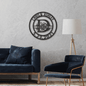 Elaborate Split Style Monogram Wall Art