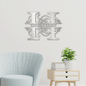 Personalized Family Name Monogram Wall Art
