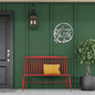 Welcome to our porch Metal Wall Art