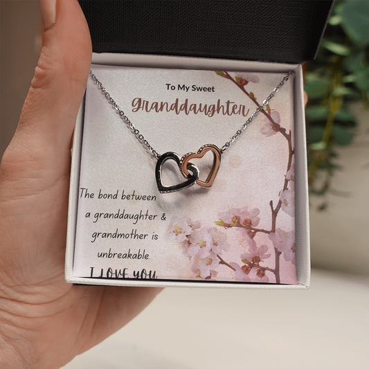 To My Granddaughter, Interlocking Hearts