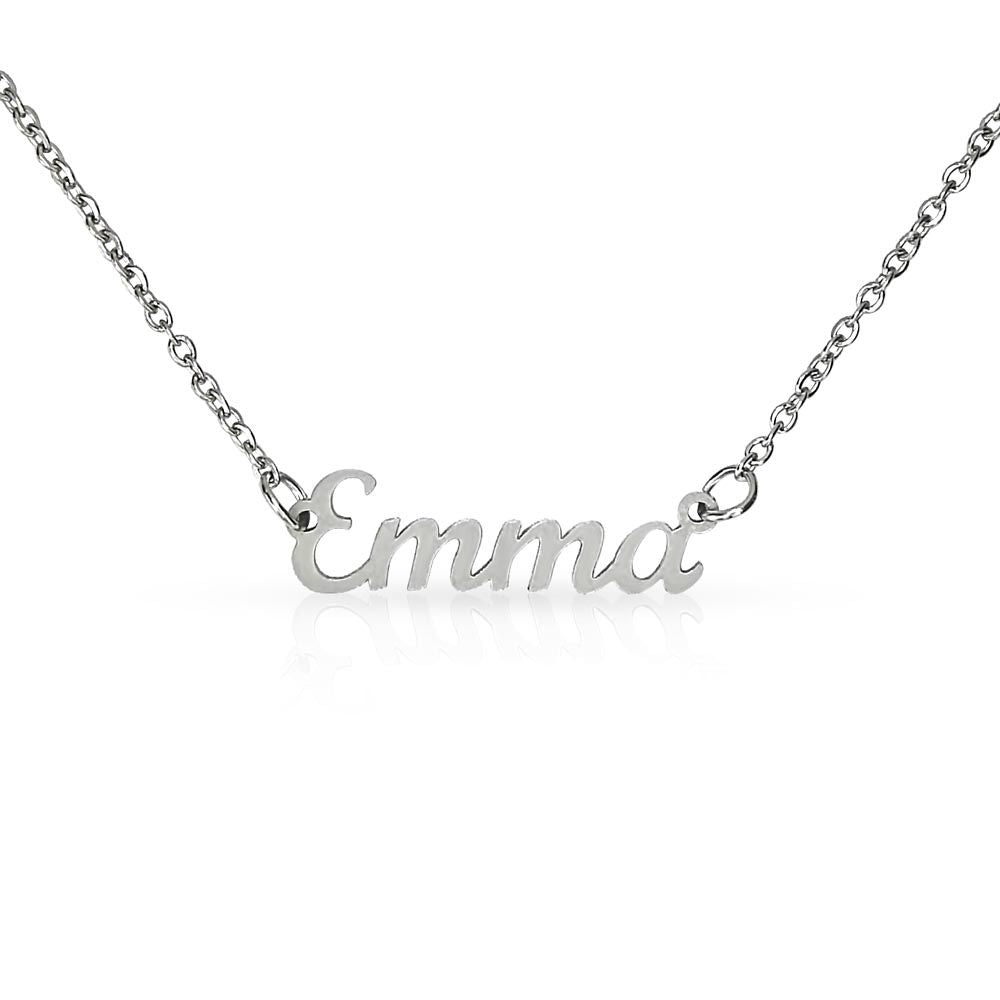 Name plate necklace