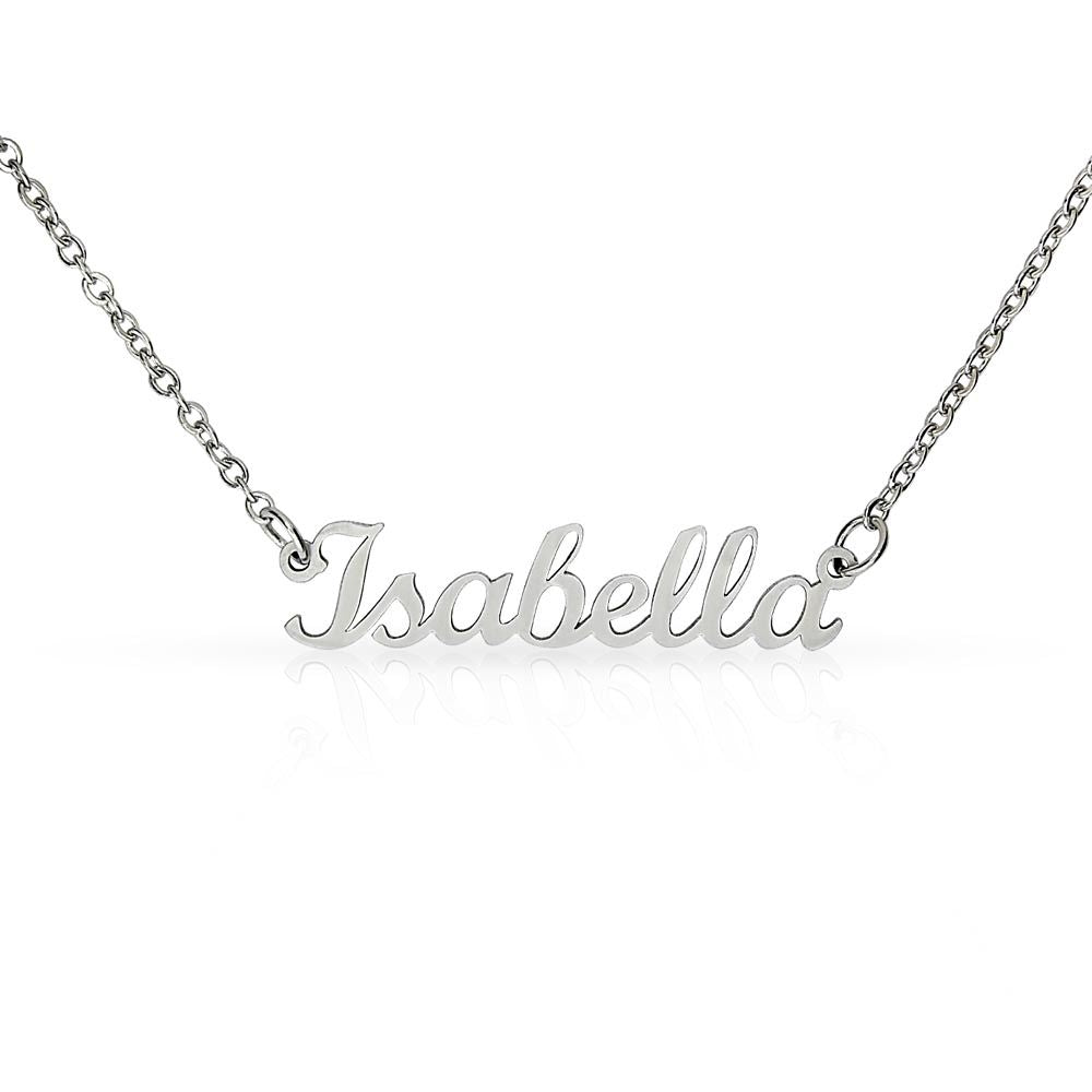 Name plate necklace