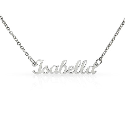 Name plate necklace