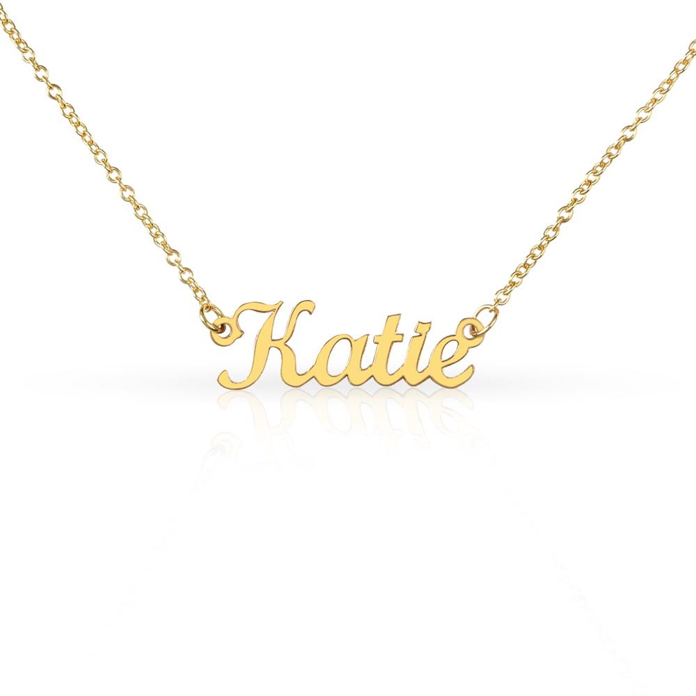 Name plate necklace