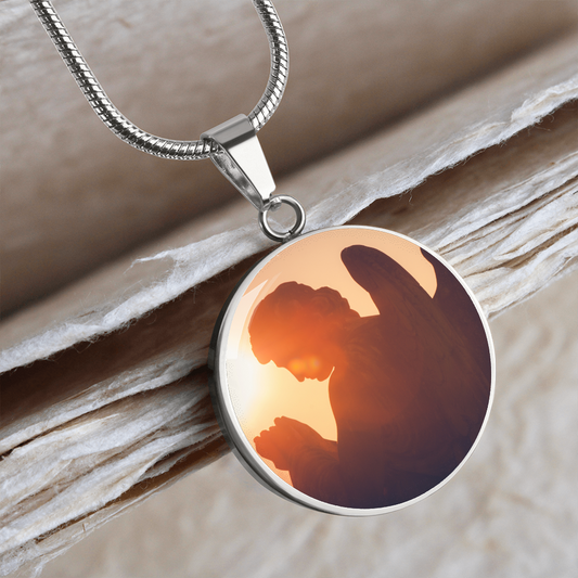 Angel Statue, Sunset